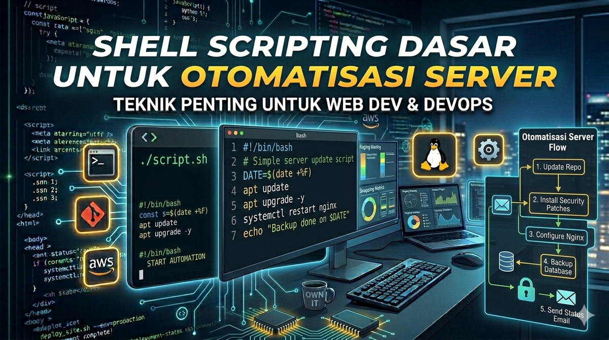 Catatan Kuliah: Shell Scripting Dasar untuk Otomatisasi Server