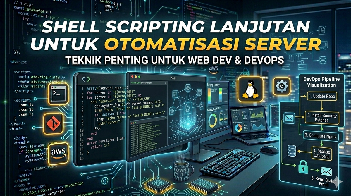 Catatan Kuliah: Shell Scripting Lanjutan untuk Otomatisasi Backup dan Simulasi Penjadwalan CPU